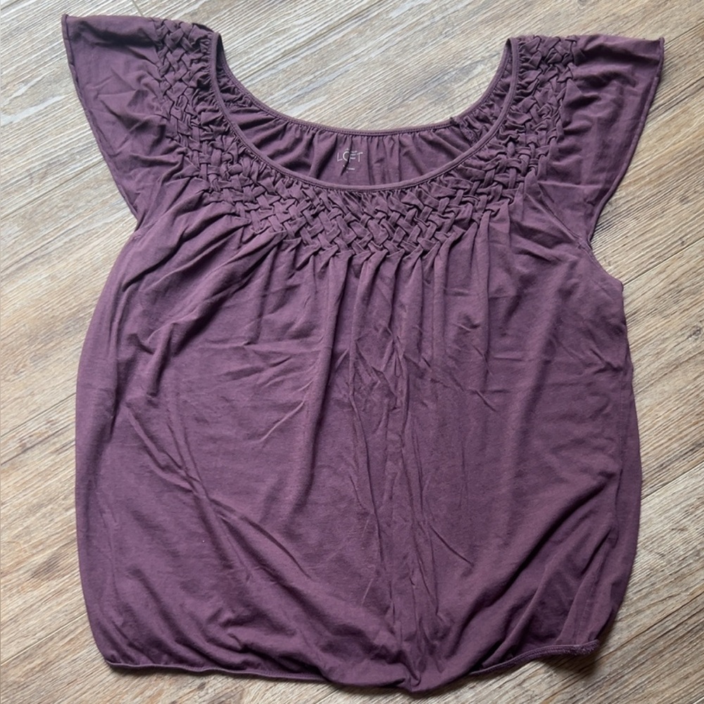 LOFT Women's Plum Blouse